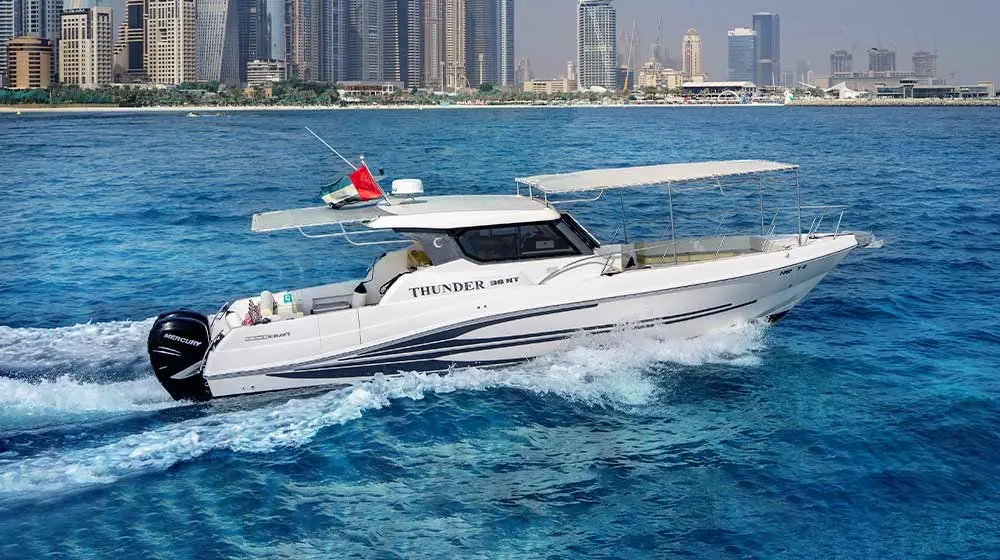 Dubai Harbour Yacht: Graceful Vessel Afloat