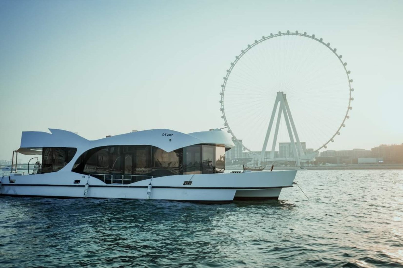 House Boat 80 ft Yacht: Serene On-Water Presence