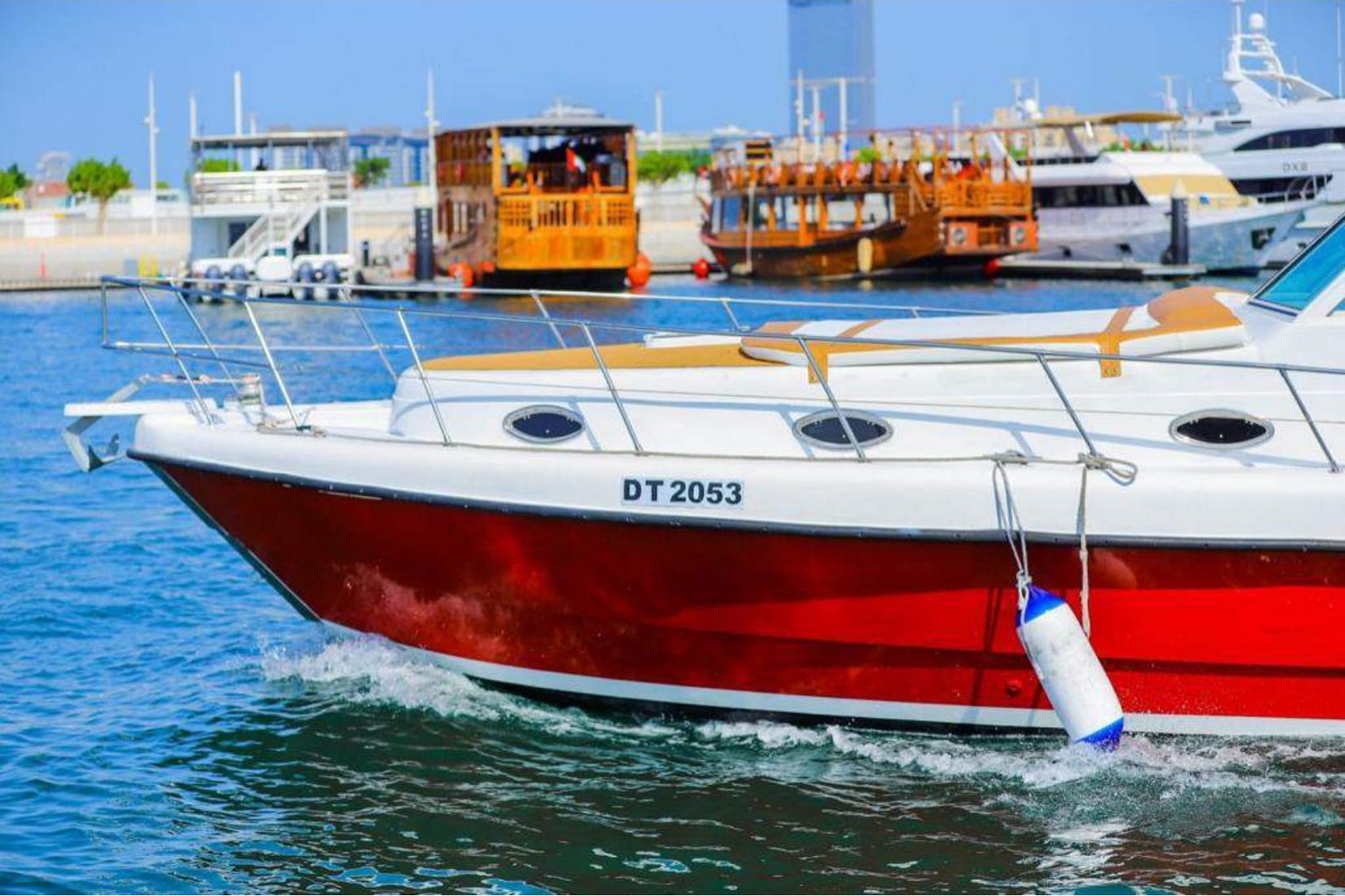 Graceful Glide: Walk Around 40 ft Yacht at Sea