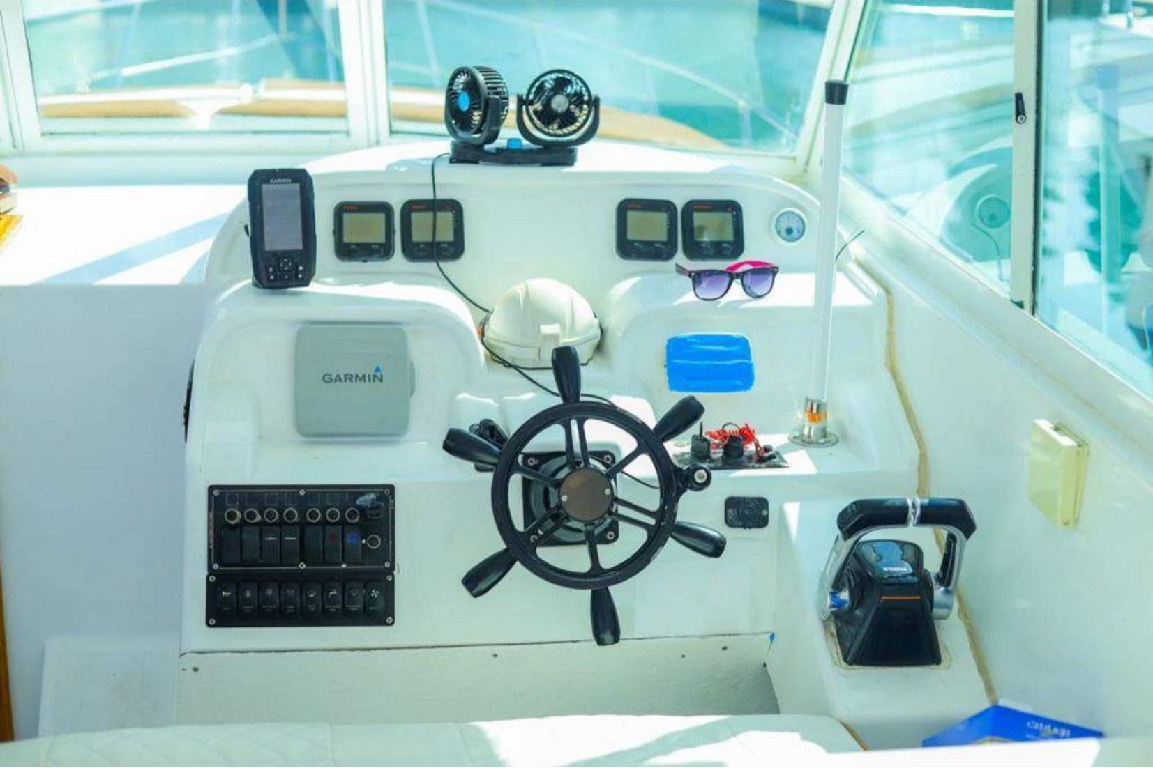 Command the Seas: Walk Around 40 ft Yacht Steering Area